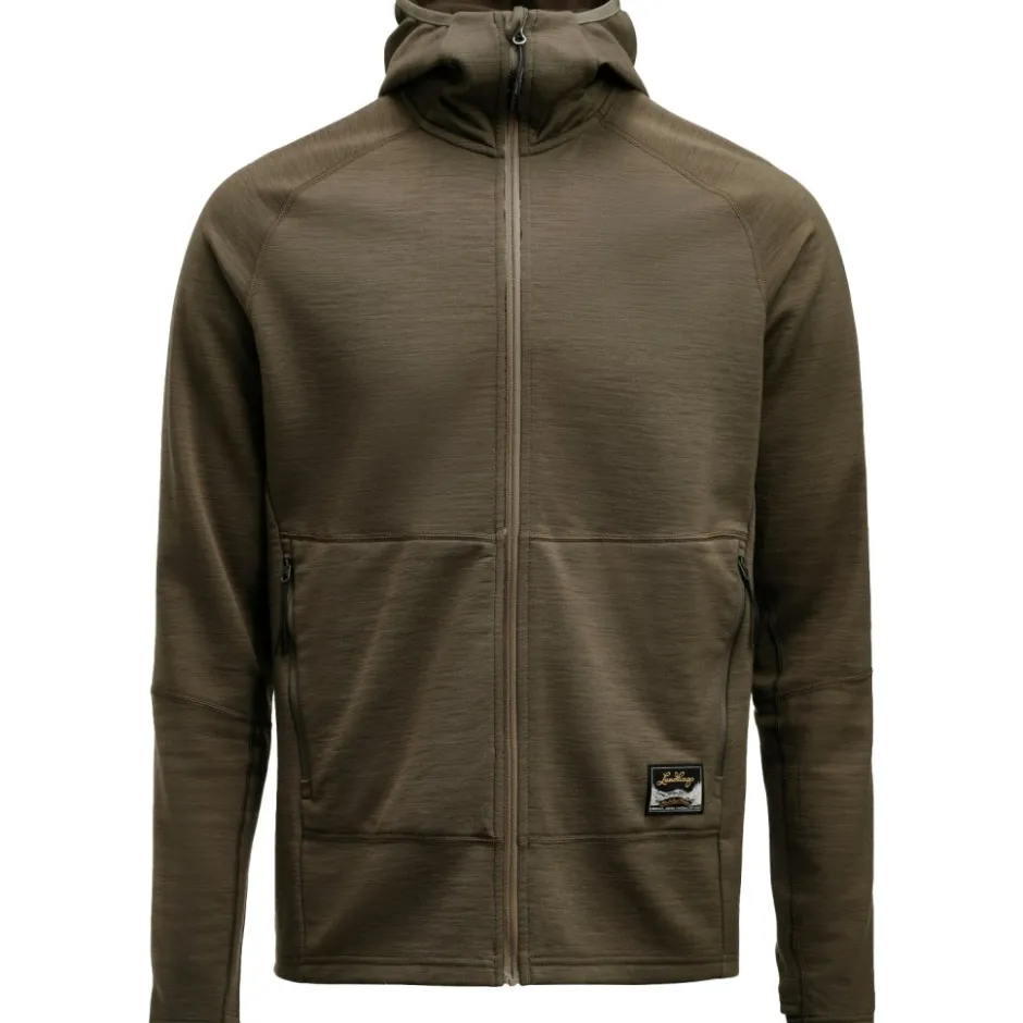 Shirts & Midlayers < Lundhags Tived erino Hoodie Heren - Foret Green 67200