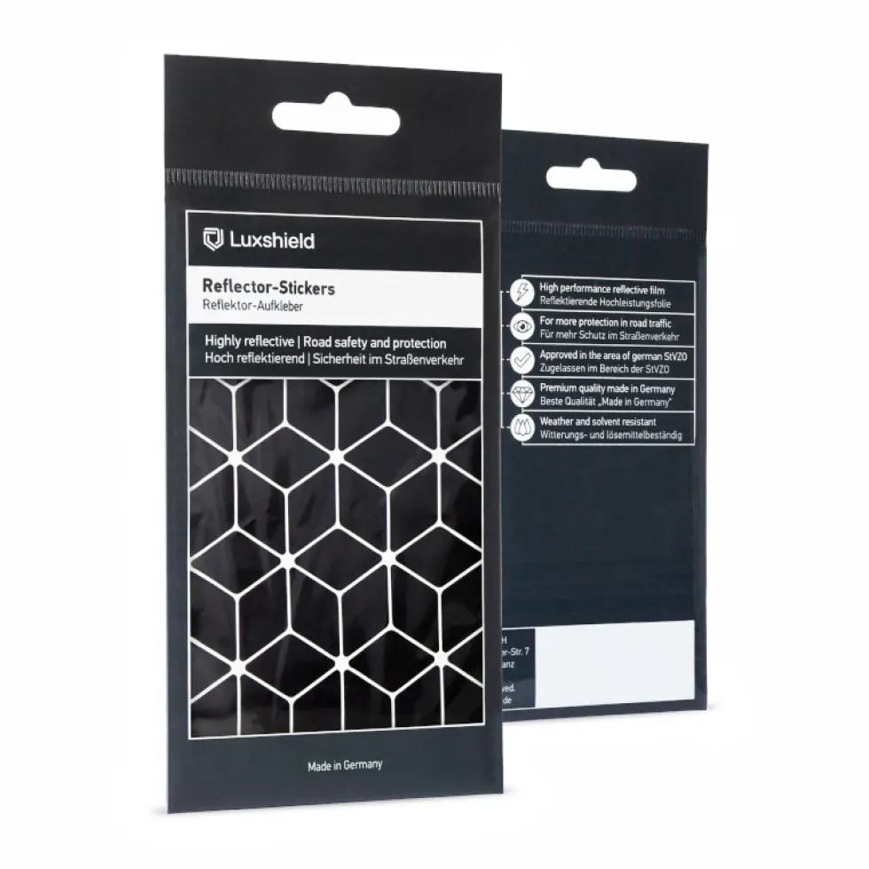 Luxshield Reflecterende Sticker Diamond - kleine - zwart
