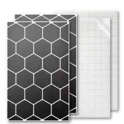 Verlichting|Reflectoren < Luxshield Reflecterende Sticker Hexagon - zwart