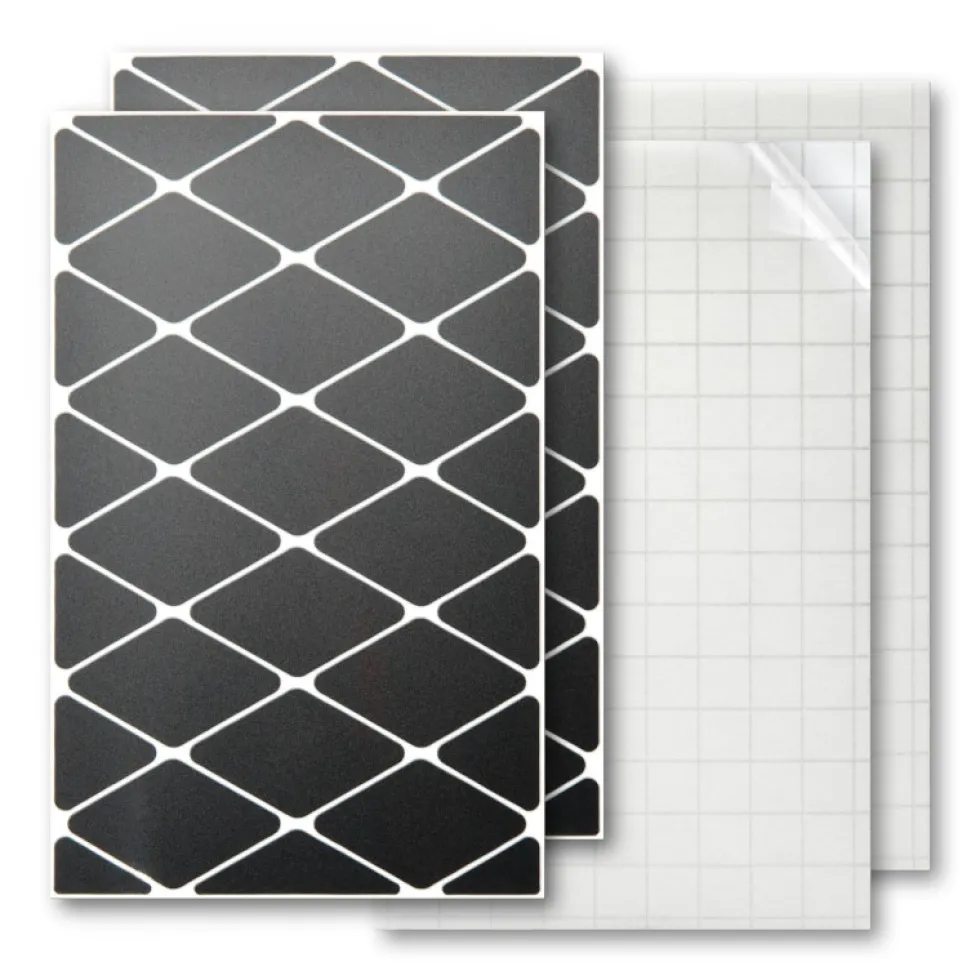 Luxshield Reflecterende Sticker Diamond - groot - zwart