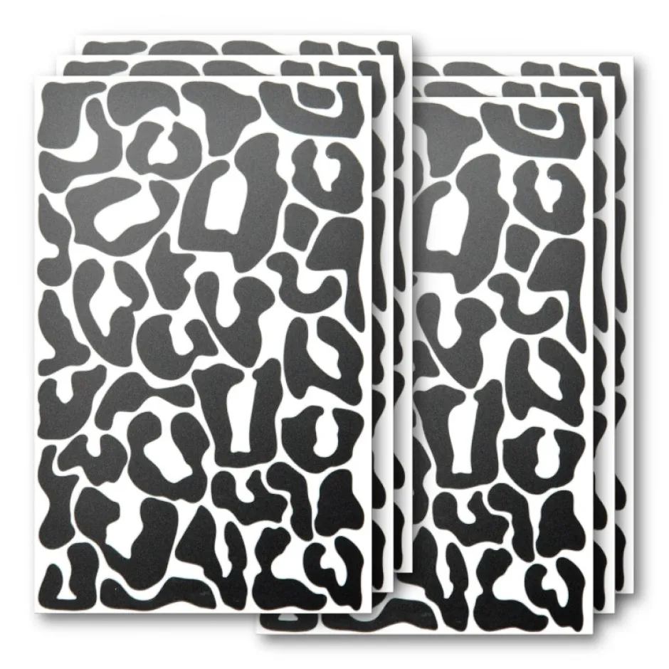 Verlichting|Reflectoren < Luxshield Reflecterende Sticker Leopard - zwart