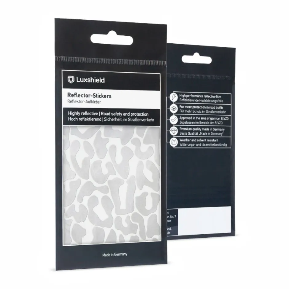 Verlichting|Reflectoren < Luxshield Reflecterende Sticker Leopard - zilver
