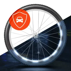 Verlichting|Reflectoren < Luxshield Reflecterende Velgstickers - 60 Stuks - zilver