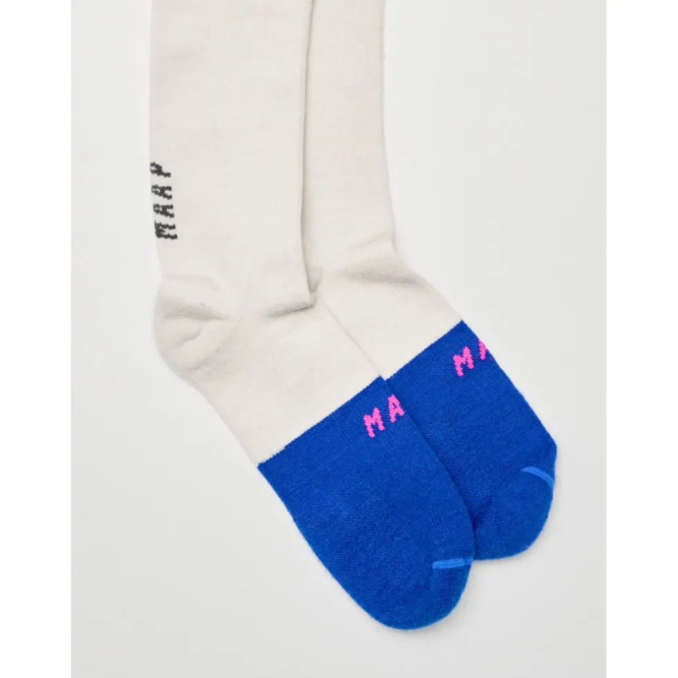 MAAP Division Merino Sokken - fog/rgb blue