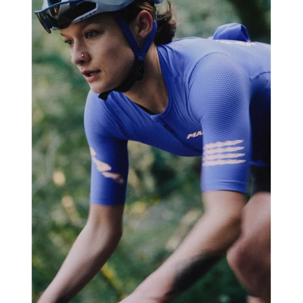 MAAP Emerge Fietsshirt met Korte Mouwen Dames - amparo blue