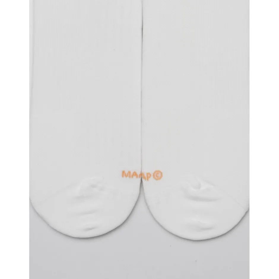 Fietssokken < MAAP Team Sokken lang - white/faded fluoro orange