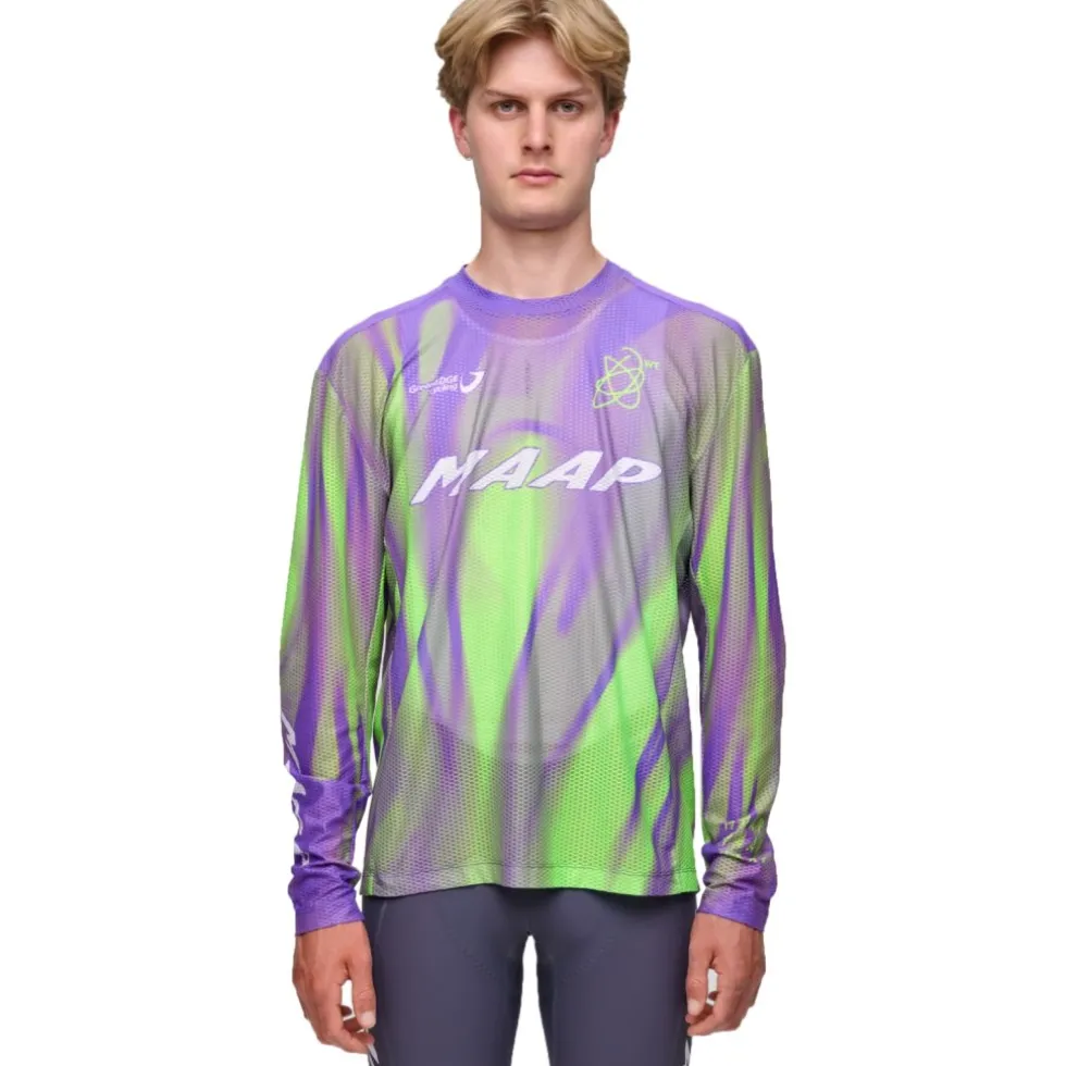 MAAP WorldTour 26 Mesh Shirt met lange mouwen voor heren - blackout glow