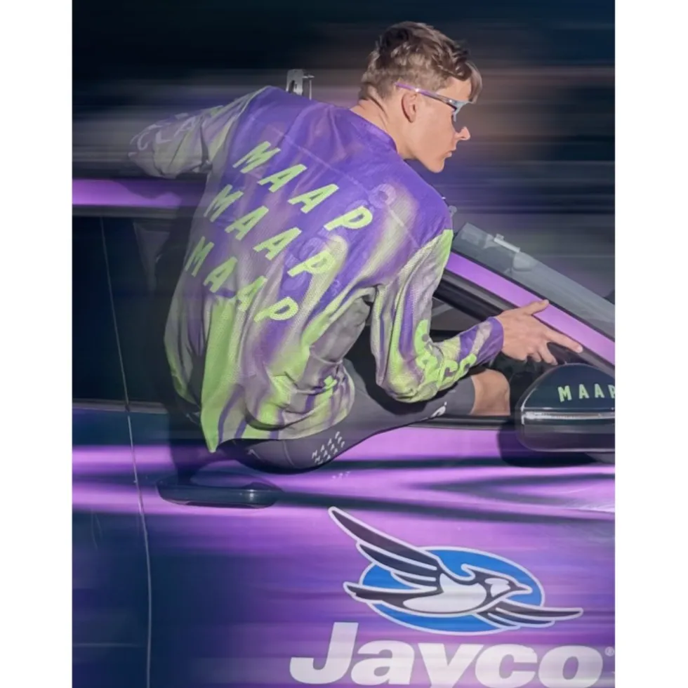 MAAP WorldTour 26 Mesh Shirt met lange mouwen voor heren - blackout glow