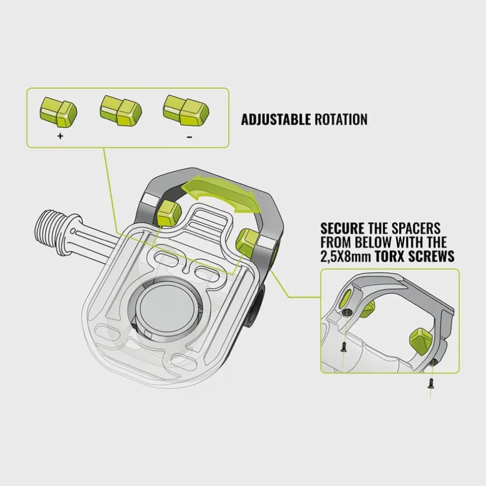 magped ROAD2 Magneetpedalen - xCarbon | Titanium As - 200N