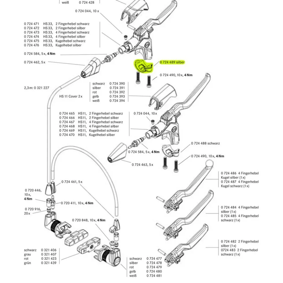 Magura Brake Lever Clamp, without bolts - silver