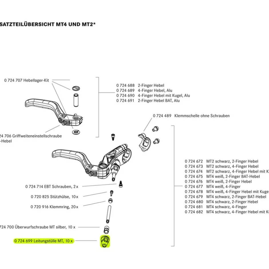 Remmen Reserveonderdelen < Magura Disc Tube Connection Sleeves MT - 0724699