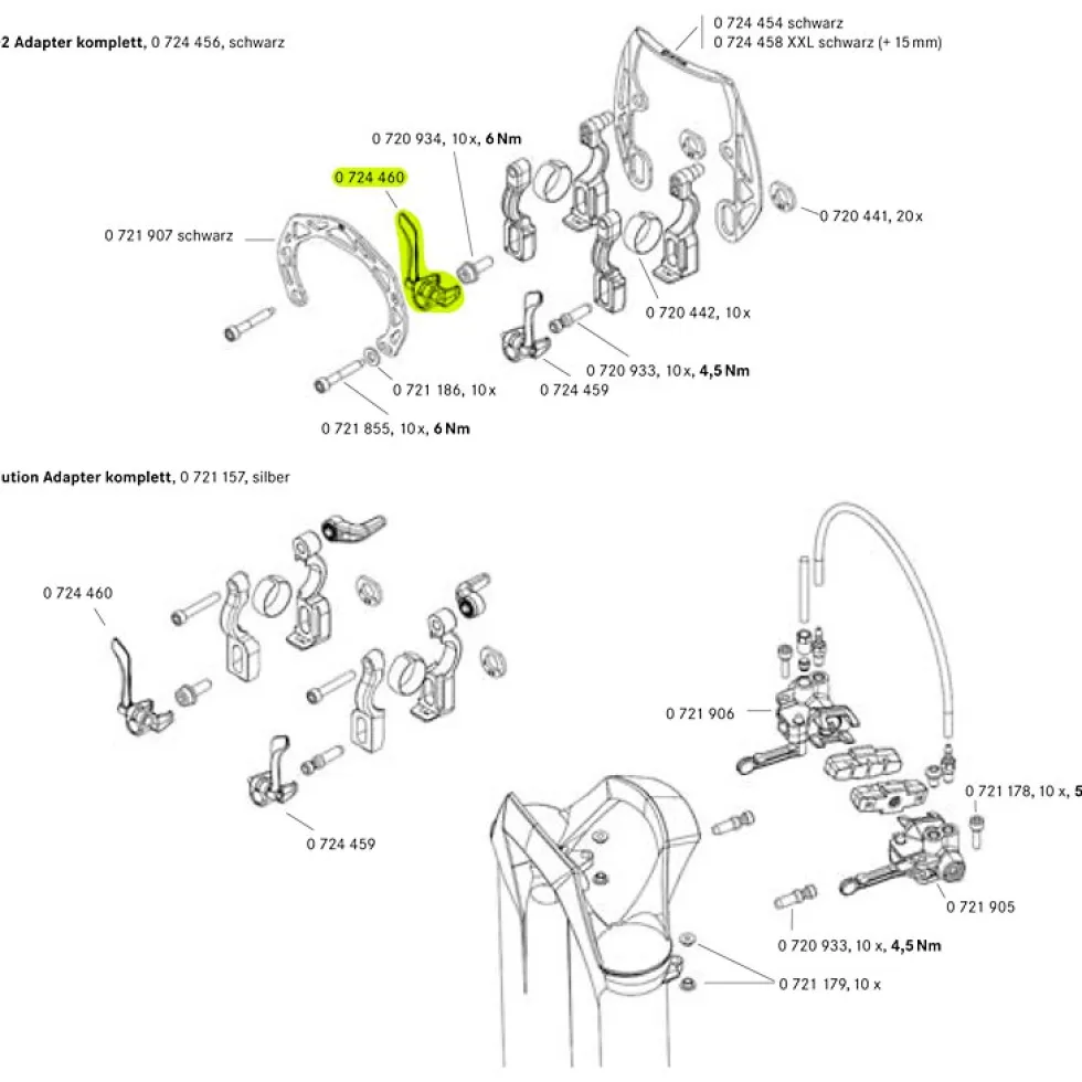 Magura EVO2 Quickrelease for one Brake, left - 0724460