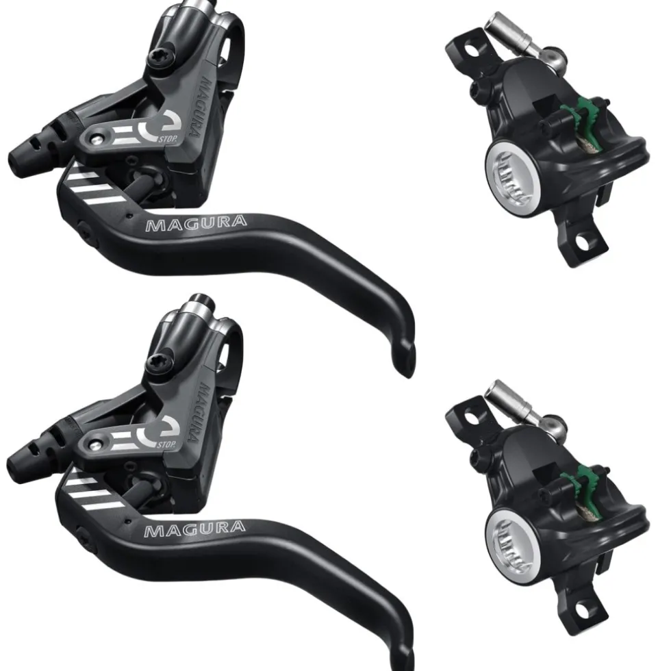Magura MT4 eSTOP Set schijfremmen - zwart / zilver