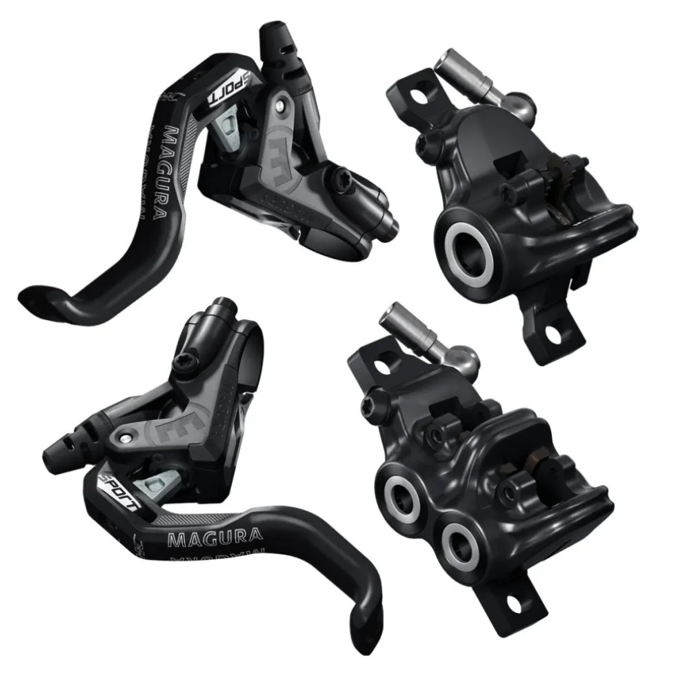 Magura MT Trail Sport schijfrem - set VW + AW - black / mystic grey