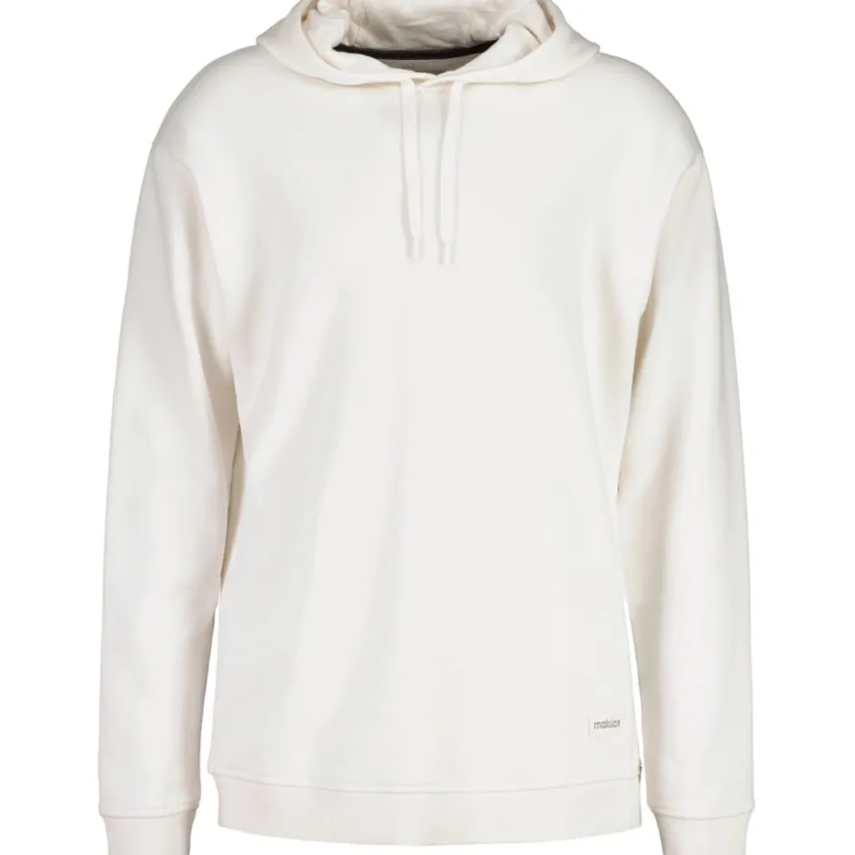 T-Shirts & Tops < Maloja Dro. Organic weat Hoodie Heren - haded white 1148