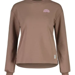 Maloja HaidelM. Puzzle Cotton Shirt met Lange Mouwen Dames - wood 653