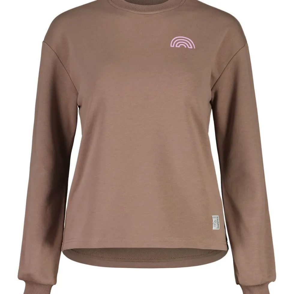 Maloja HaidelM. Puzzle Cotton Shirt met Lange Mouwen Dames - wood 653