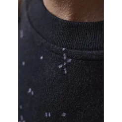 Maloja PerdonigM. Flanellen Sweatshirt Dames - deep black leafflower 1192