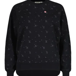 Maloja PerdonigM. Flanellen Sweatshirt Dames - deep black leafflower 1192