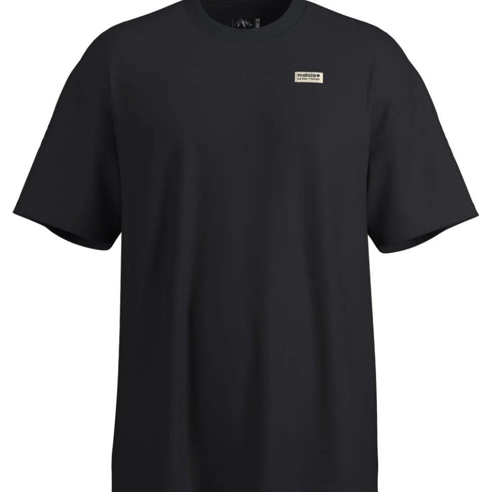 Maloja RenonM. Heavy Organic Cotton T-Shirt Heren - deep black 8833