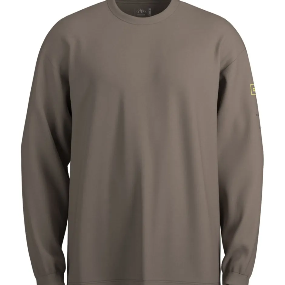 T-Shirts & Tops < Maloja SaccaroM. Heavy Organic Cotton ongseeve Heren - dark grave 8990