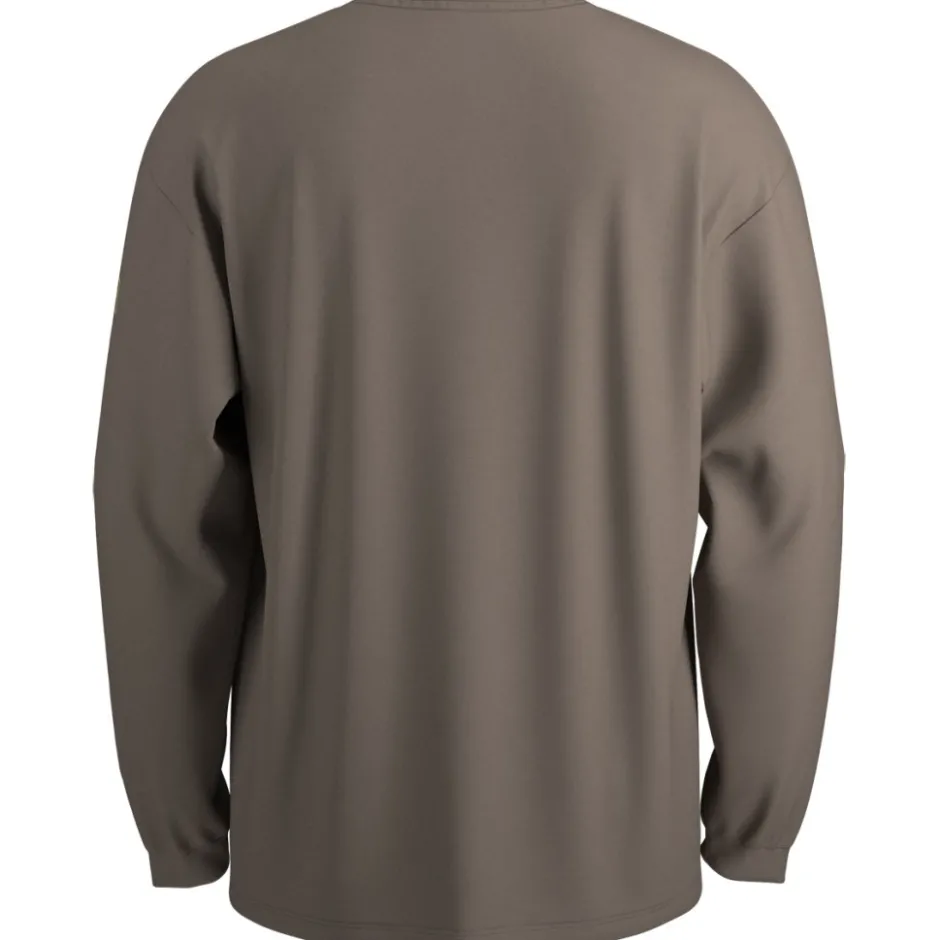 T-Shirts & Tops < Maloja SaccaroM. Heavy Organic Cotton ongseeve Heren - dark grave 8990