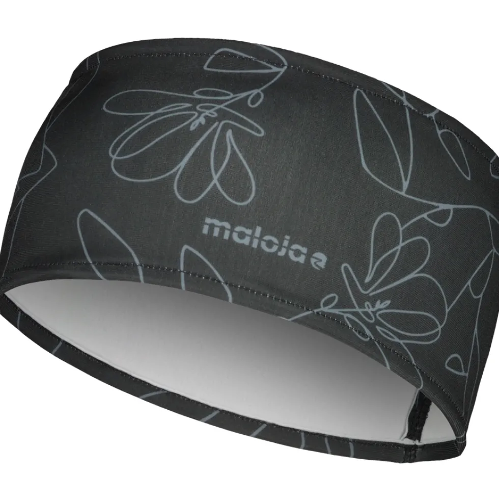 Maloja SchobersteinM. Hoofdband - deep black blossom 1189