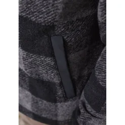 Jassen & Vesten < Maloja Coldrano. Adventure Wollen Ja Heren - deep black check 8857