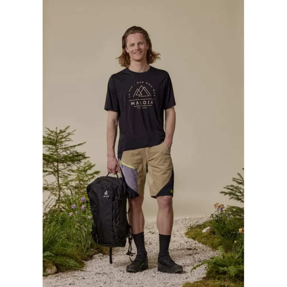 Maloja HallensteinM. Avontuur Short Heren - gravel multi 1126
