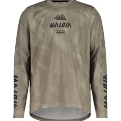 Maloja PfeifferkogelM. Dirt Shirt met Lange Mouwen Heren - warm shadow papermountains 1275