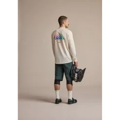 Maloja PfeifferkogelM. Dirt Shirt met Lange Mouwen Heren - warm shadow papermountains 1275