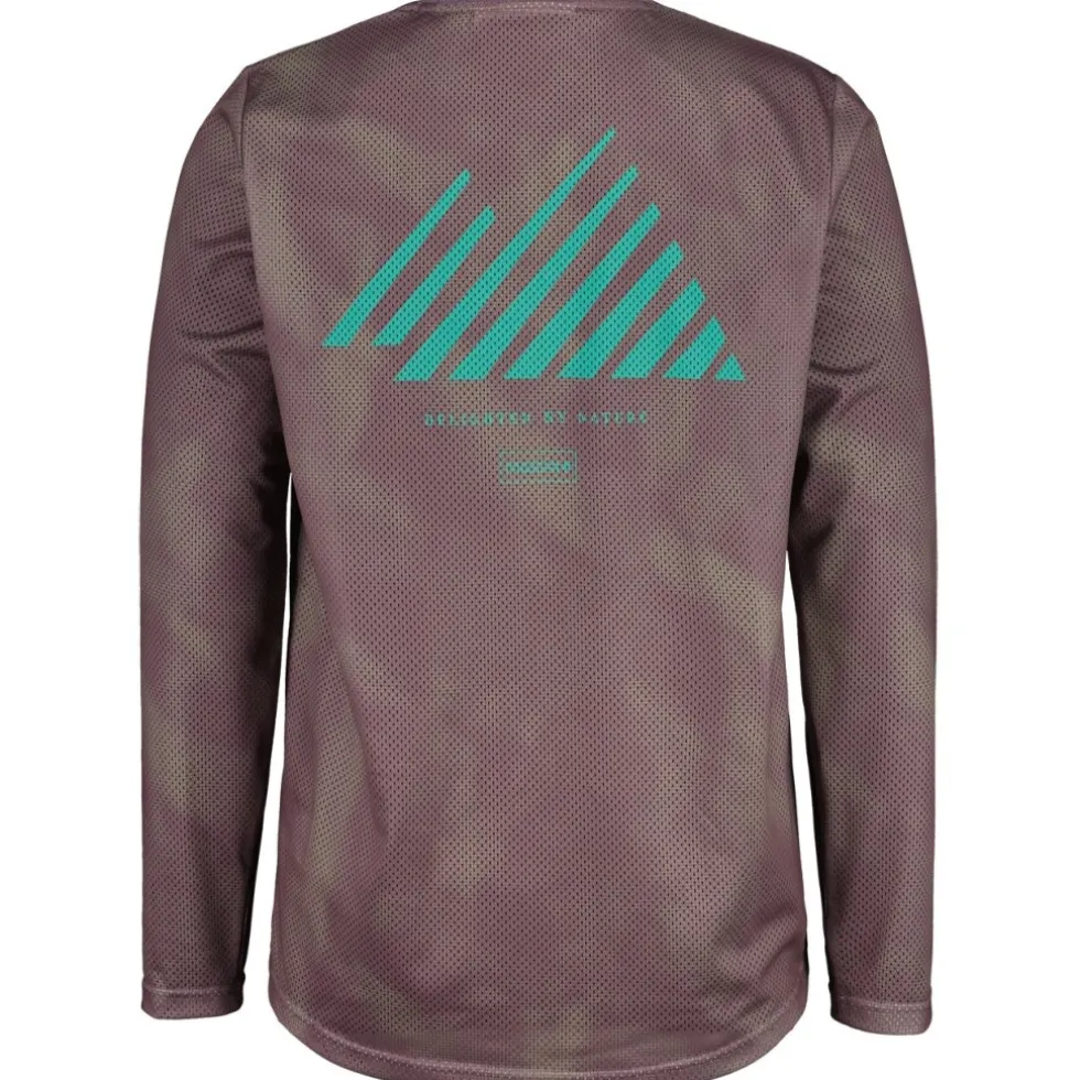 Maloja PfeifferkogelM. Dirt Shirt met Lange Mouwen Heren - stormy lilac papermountains 1273