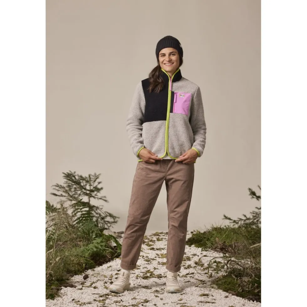 Maloja VallettaM. Mountain Fleece Jas Dames - deep black multi 8862