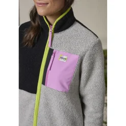 Maloja VallettaM. Mountain Fleece Jas Dames - deep black multi 8862