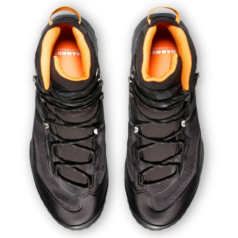 Mammut Ducan II High GTX Schoenen Heren - zwart-dark tangerine