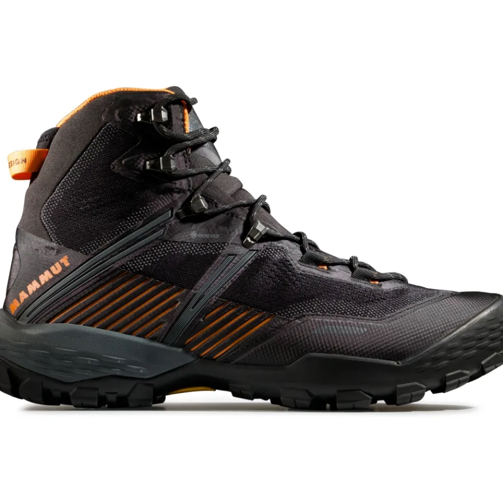 Mammut Ducan II High GTX Schoenen Heren - zwart-dark tangerine