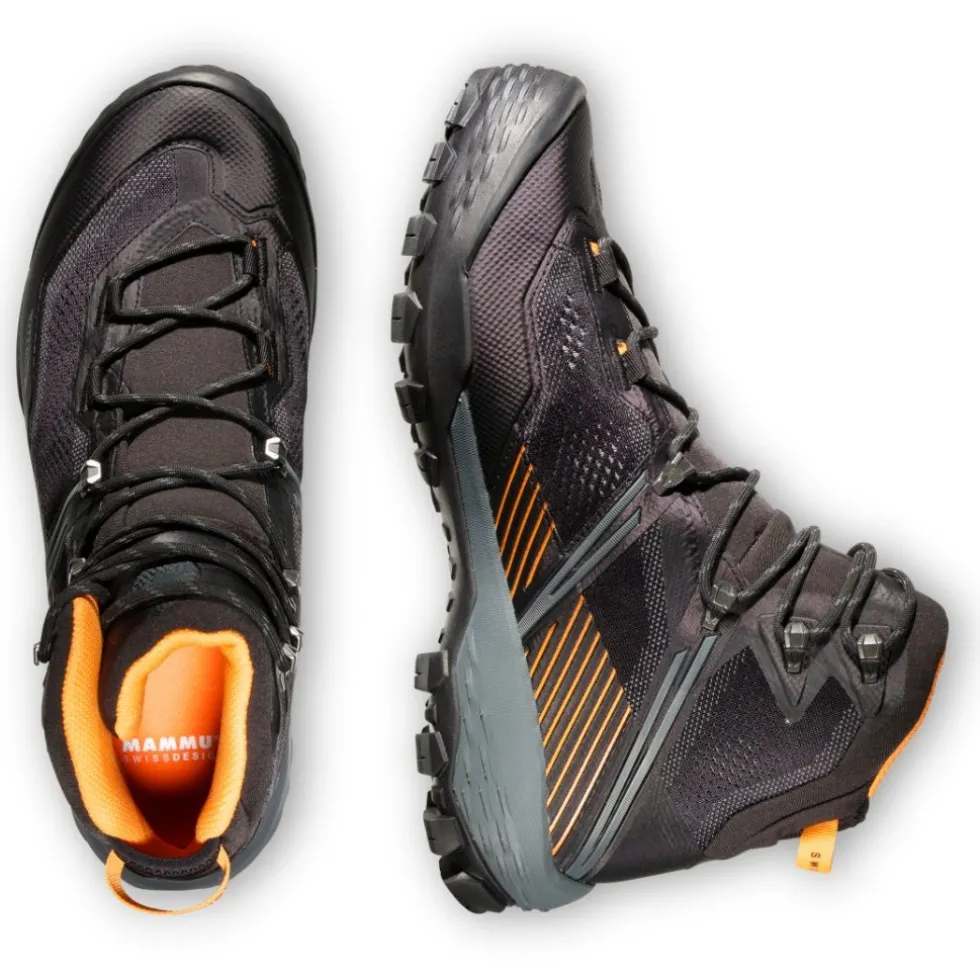 Mammut Ducan II High GTX Schoenen Heren - zwart-dark tangerine