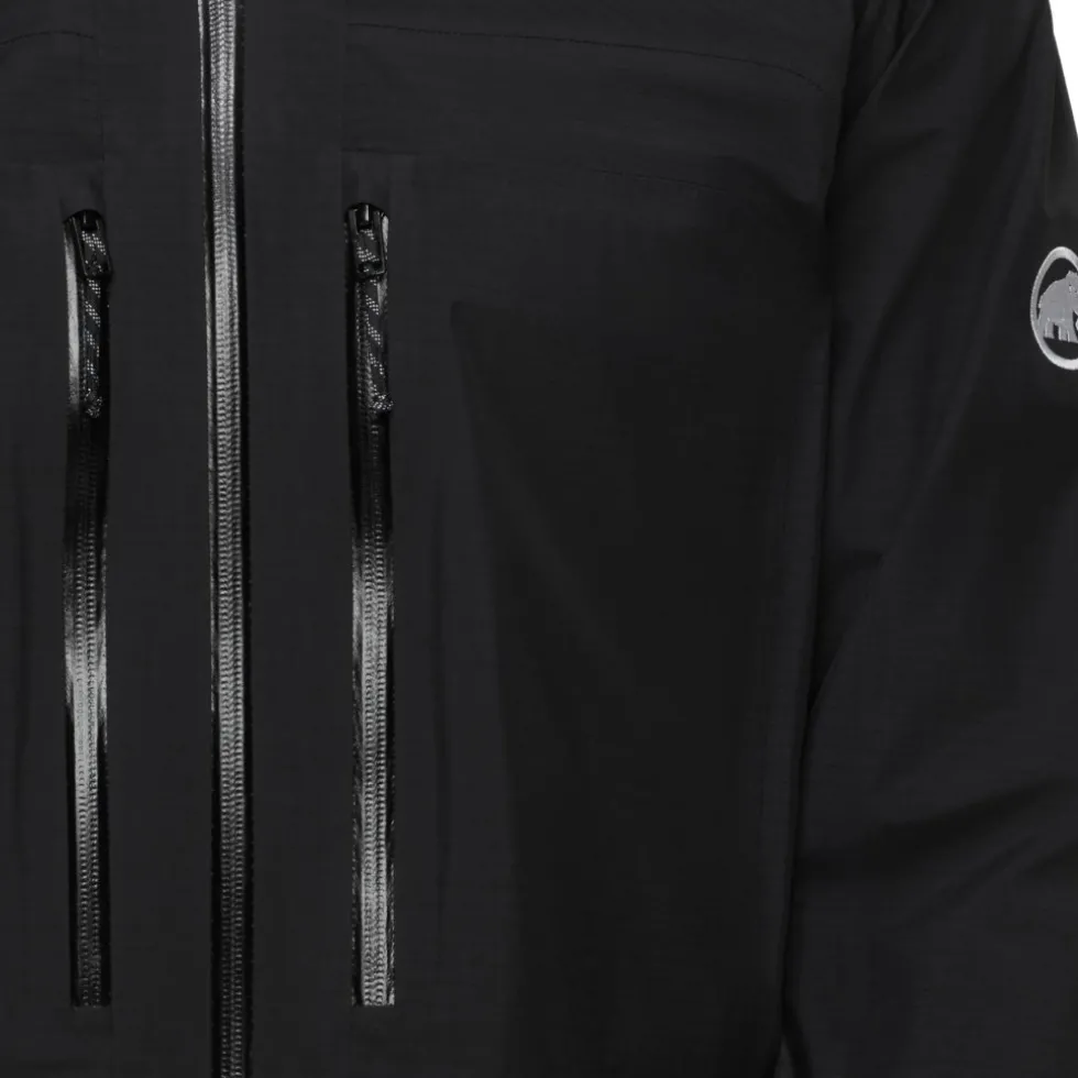 Mammut Taiss Hardshell Jas met Capuchon Heren - zwart