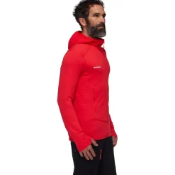 Shirts & Midlayers < Mammut Taiss ight Midayer Jas met Capuchon Heren - rood