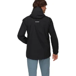 Mammut Treeline Hardshell Jas met Capuchon Heren - zwart