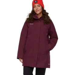 Jassen & Vesten < Mammut Treeline Hardhell Thermoparka met Capuchon Dame - vin