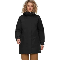 Jassen & Vesten < Mammut Treeine Hardshe Thermoparka met Capuchon Dames - zwart