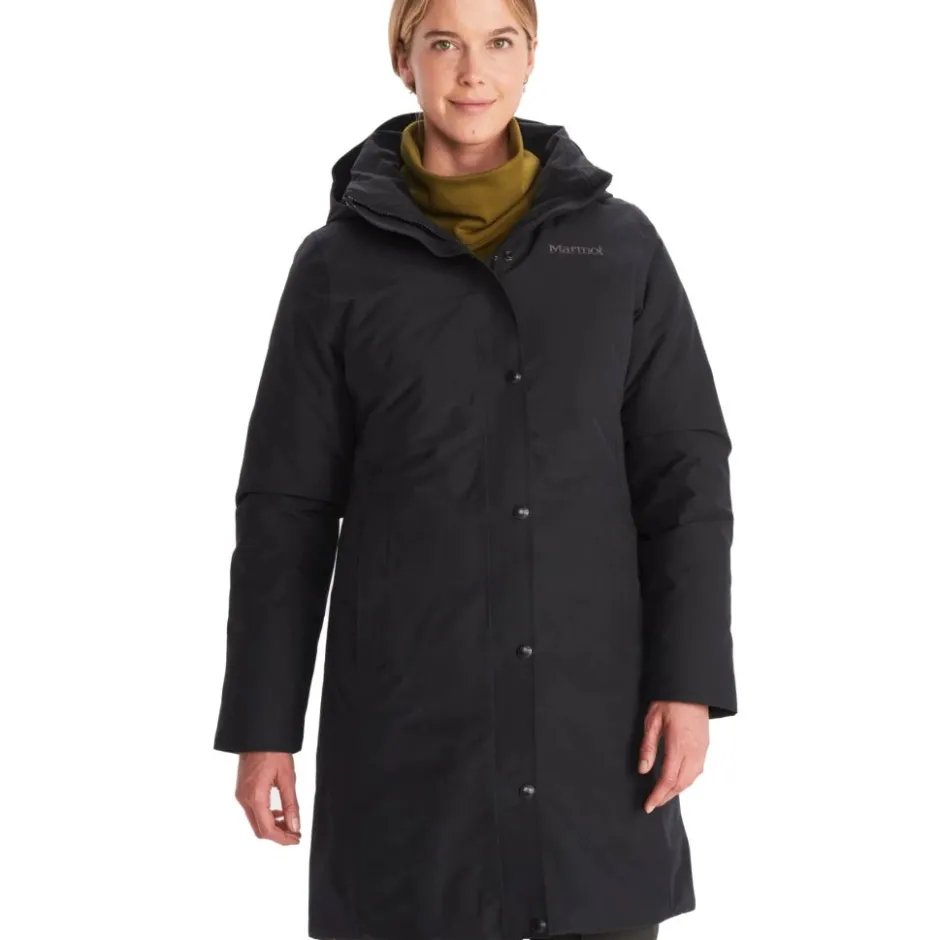 Jacks < Marmot Chelsea Mantel Dames - zwart
