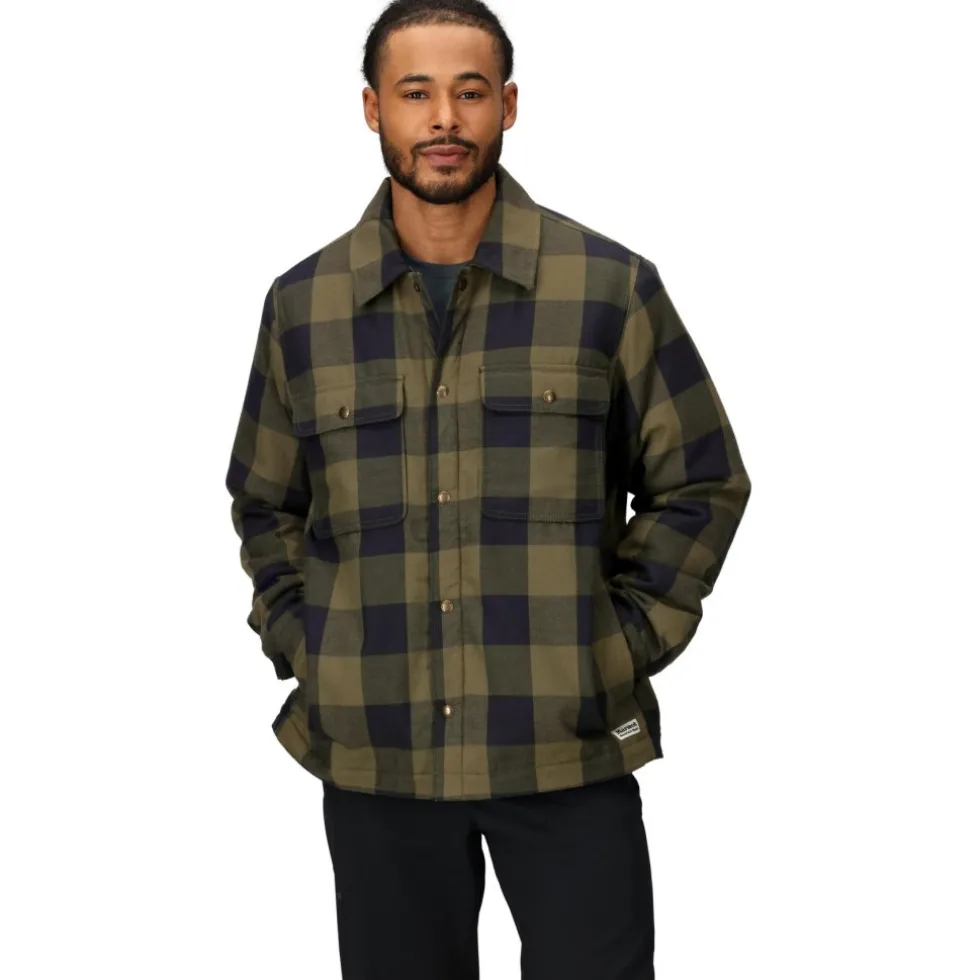Marmot Ridgefield Sherpa Flanellen Overhemd Jas Heren - nori/zwart