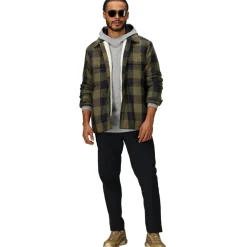 Marmot Ridgefield Sherpa Flanellen Overhemd Jas Heren - nori/zwart