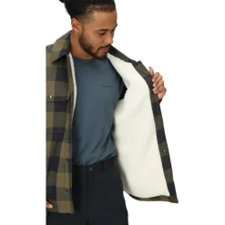 Marmot Ridgefield Sherpa Flanellen Overhemd Jas Heren - nori/zwart