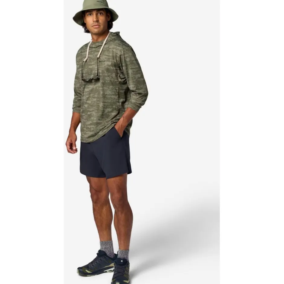 Shirts & Midlayers < Marmot AirExchange UPF 50 Hoodie Heren - oive grove agos
