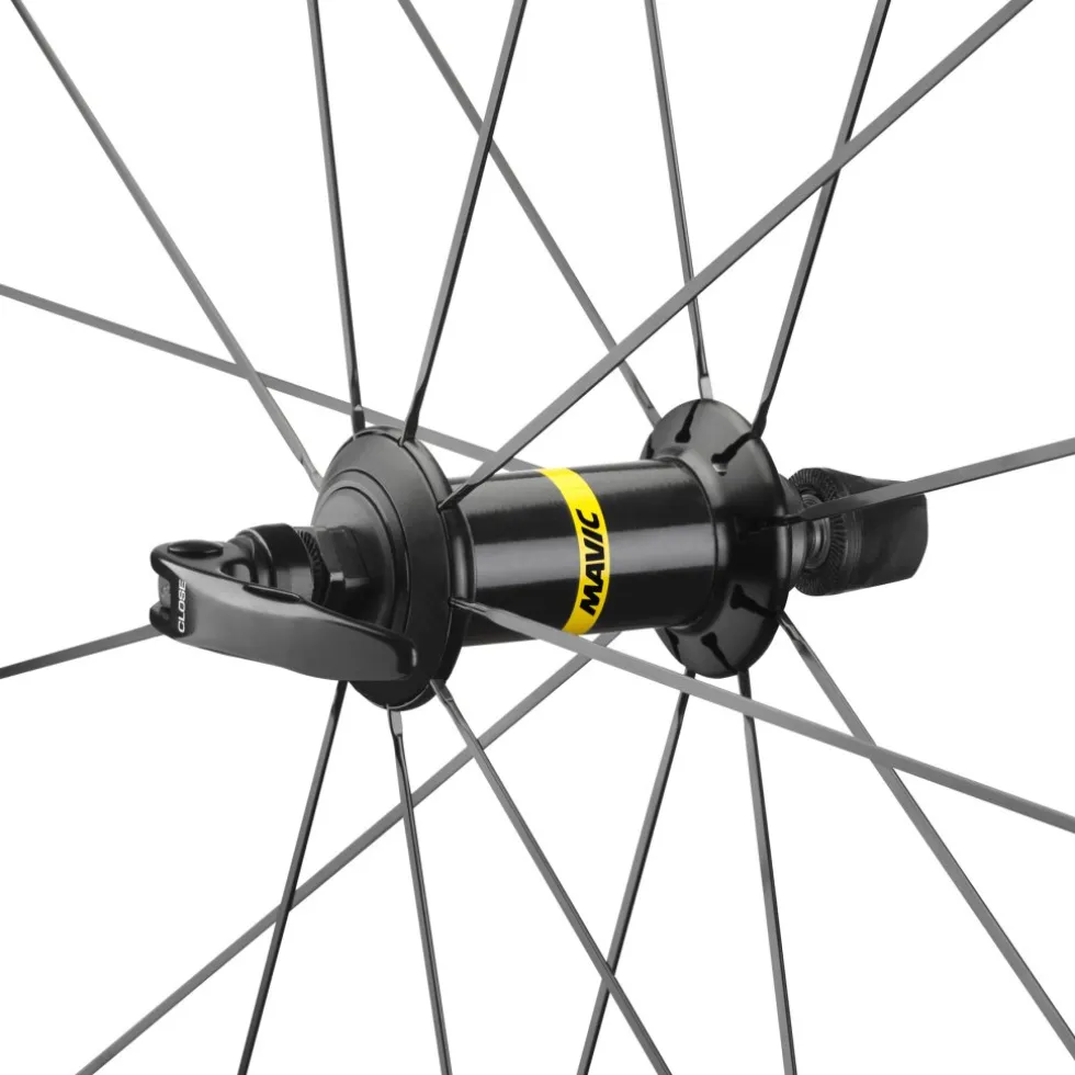 Mavic Aksium Wheelset Clincher - 9x100mm/QR | 9x130mm/QR - zwart/zilver