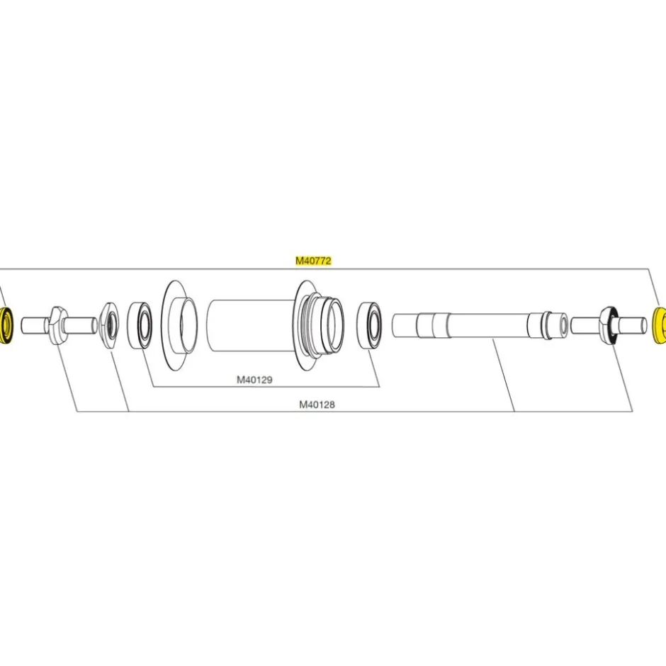 Bouten|Gereedschap En Onderhoud < Mavic Fixing Nuts for Comete Track Rear Wheel Hubs - M40772