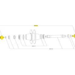 Mavic M6 Bolts CHC + Wrench for Track Wheel - M40124